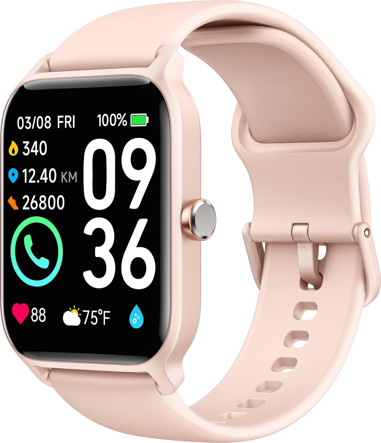 OKWISH Herren-Smartwatch, 1,8