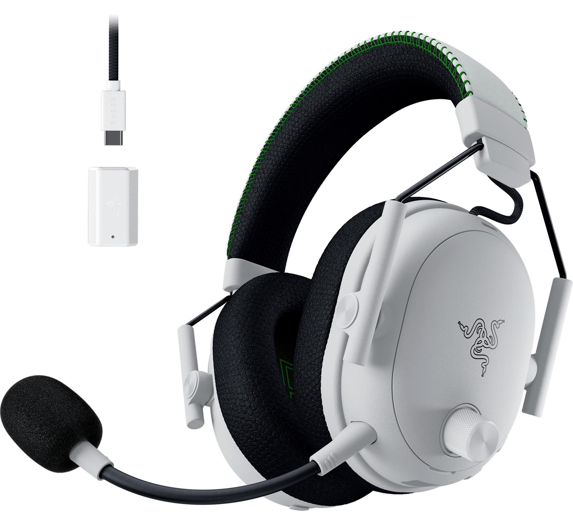 Razer BlackShark V3 Pro, Káblový a bezdrôtový, Hranie, 367 g, Slúchadlá s mikrofónom, Biela