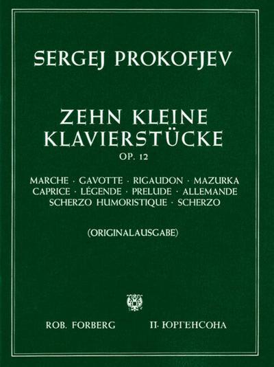 Robert Forberg Musikverlag 10 kleine Klavierstücke, Op. 12