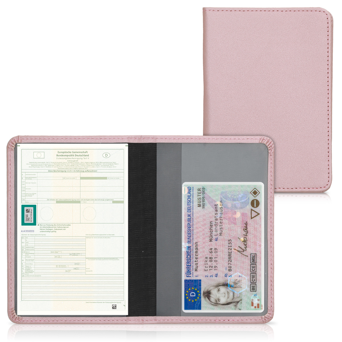 KFZ Schein Schutzhülle Fahrzeugschein  Mappe Ausweis Hülle Kartenhülle Tasche #2 