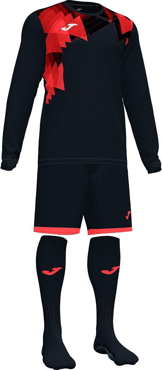 Joma Zamora VI Torwart Trikot Set Kinder - Schwarz / Neonorange | Größe: 104-116 102248.119