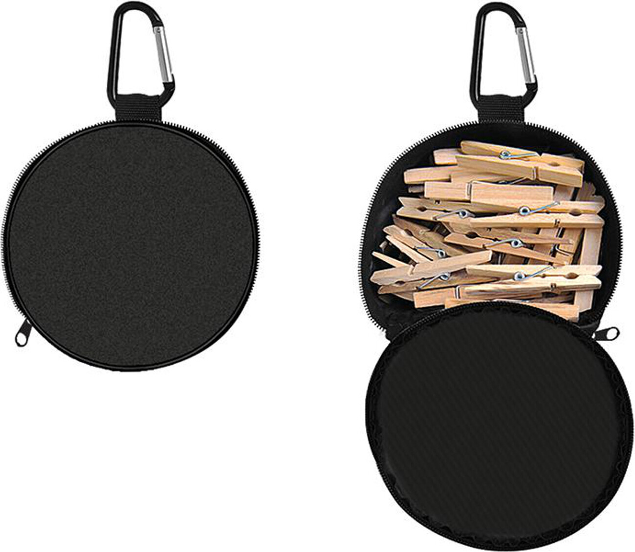 Mellbree Wäscheklammerbeutel Mit Aufhänger - Schwarzer Wäscheklammersack Mit Schultergurt