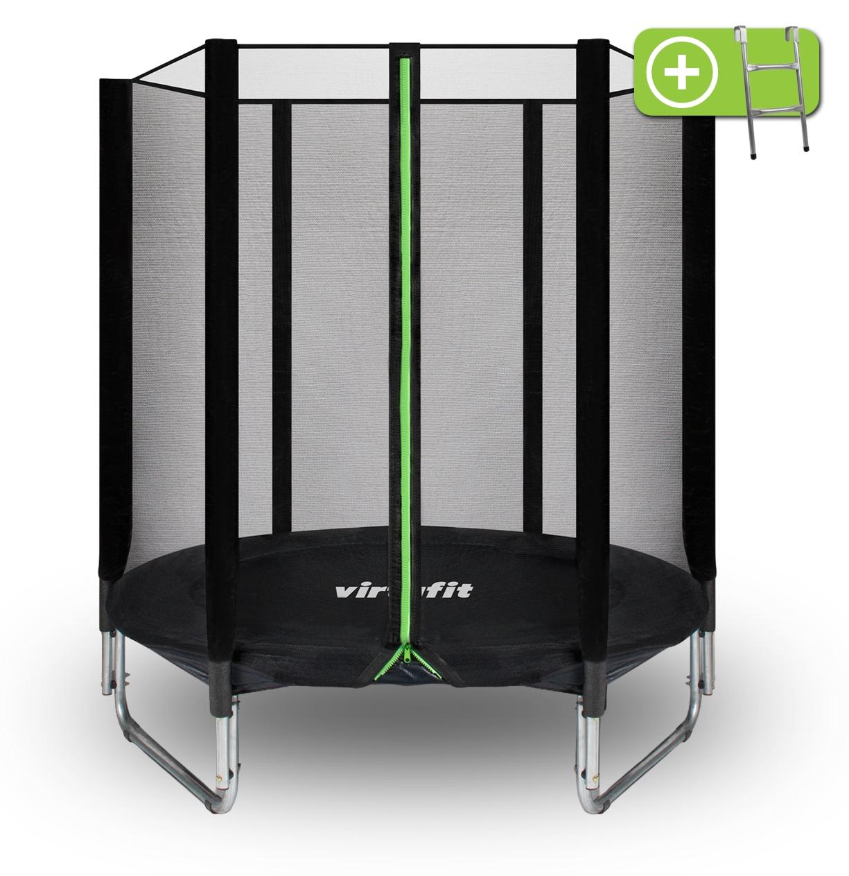 VirtuFit trampolína 183 cm s bezpečnostnou sieťou, čierna
