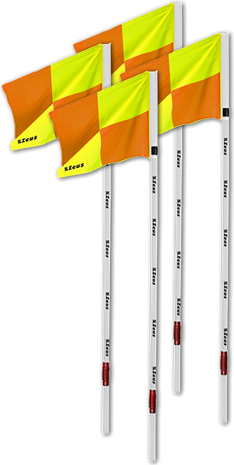 Einheitsgröße|Zeus Corner Snodato Eckfahnen Set 4 Stück