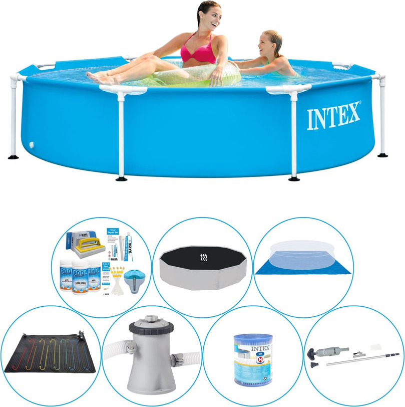 Intex kovový rám 244x51 cm okrúhly - bazénová súprava Super