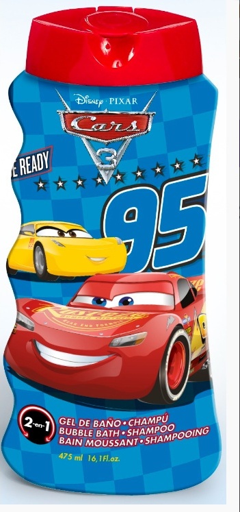Disney-PIXAR CARS sprchový gél a šampón 2 v 1 pre deti 3+ Kúzelný kúpeľ 475 ml