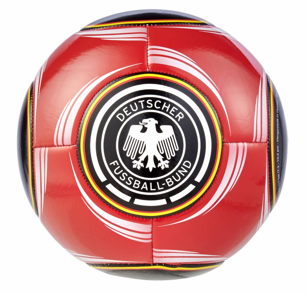 Offizieller DFB Fußball rot Grösse 5 offizielle Turniergröße Ball aufgepumpt 