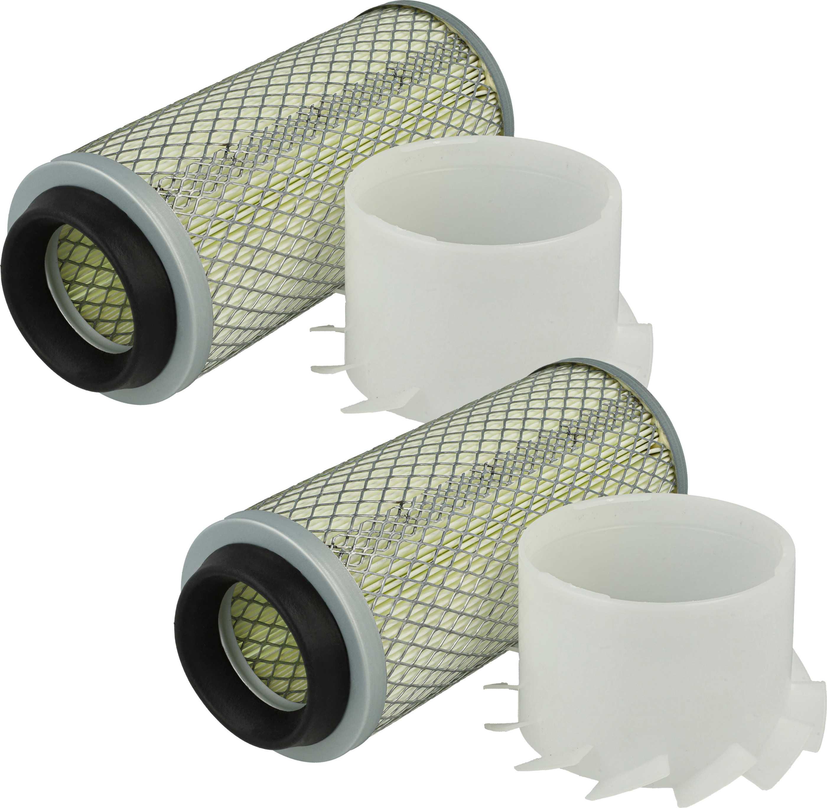 vhbw 2x Luftfilter kompatibel mit HUKI 130 KUBOTA, 130-2 KUBOTA, 130-1 KUBOTA ZB 600 C, 130-4 Kubota, 150 Kubota Z600 Bagger - Äußerer Motorfilter