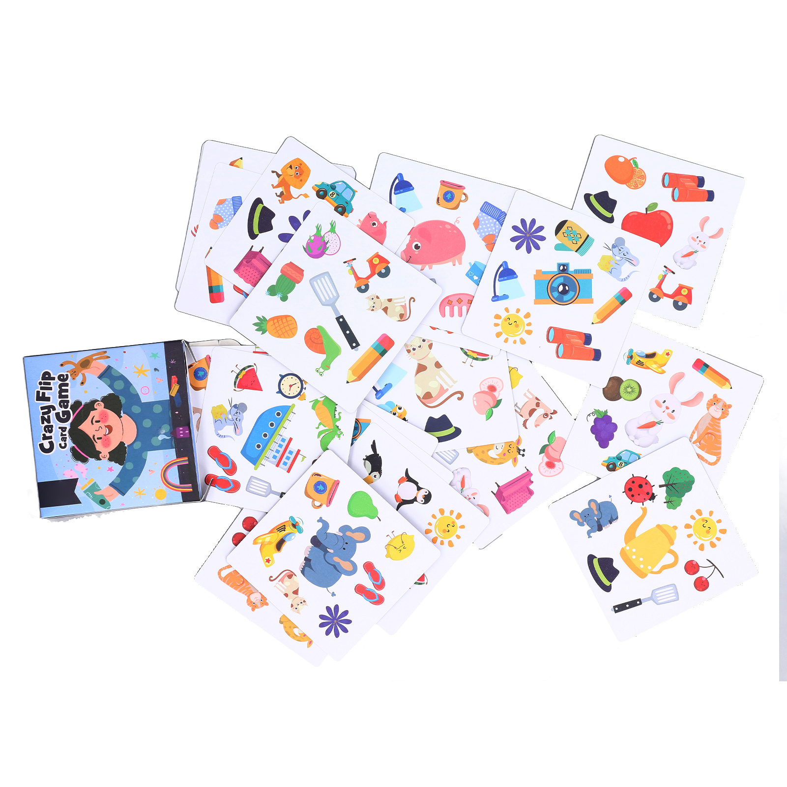 Cocosity Flip Kartenspiel,Verrücktes Flip Kartenspiel,Passende Kartenspiele,Familien Brettspiele,Familien Kartenspiele,Passende Kartenspiele Spielzeug