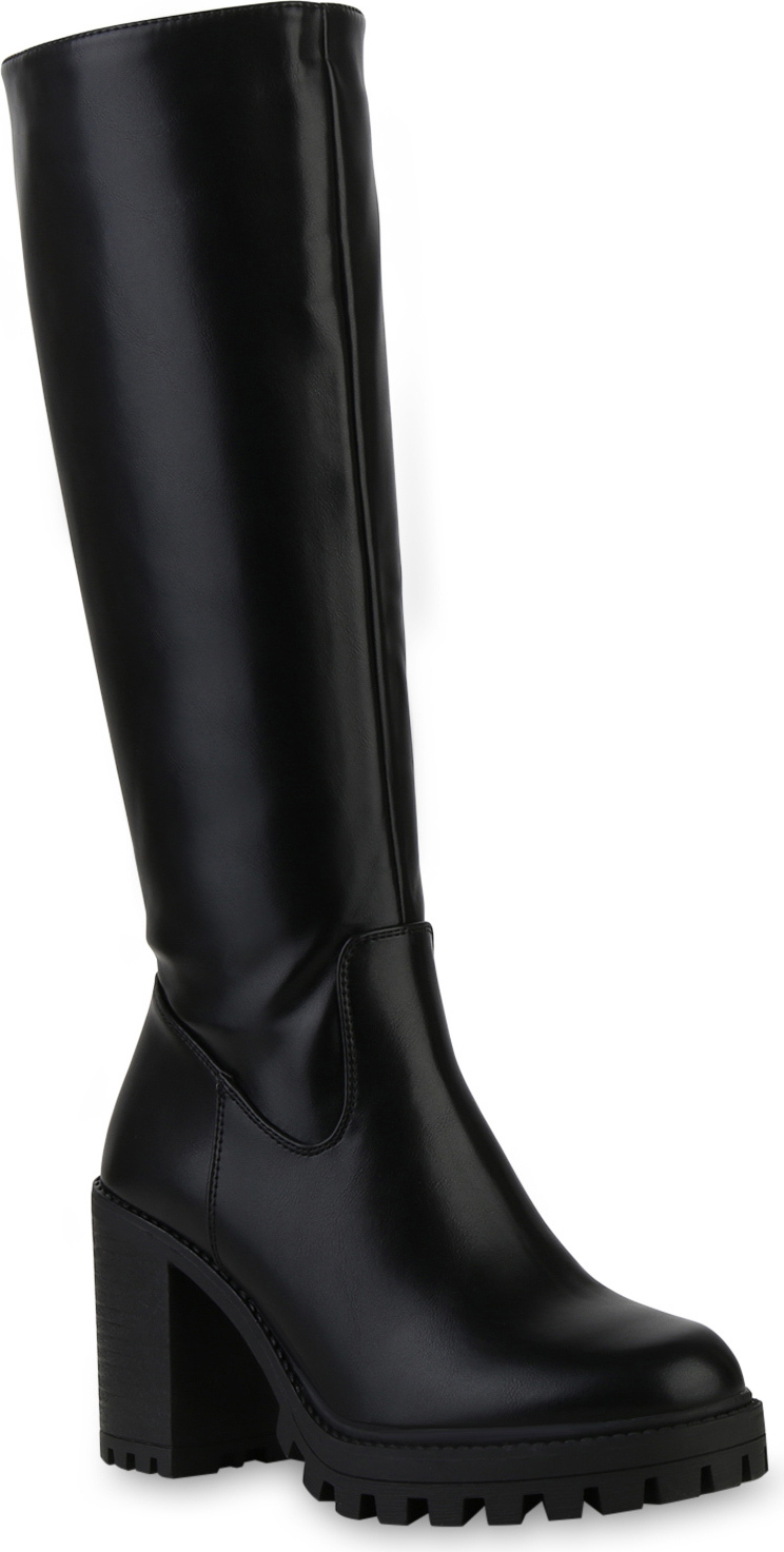 VAN HILL Damen Klassische Stiefel Plateau