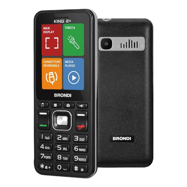 Brondi King 2+ (Čierny) - Mobilný Telefón