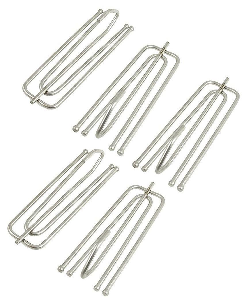 HomeElabador 20 Häkelnadeln mit Metallnadeln, Häkelnadeln aus verzinktem Metall, Nadeln von H