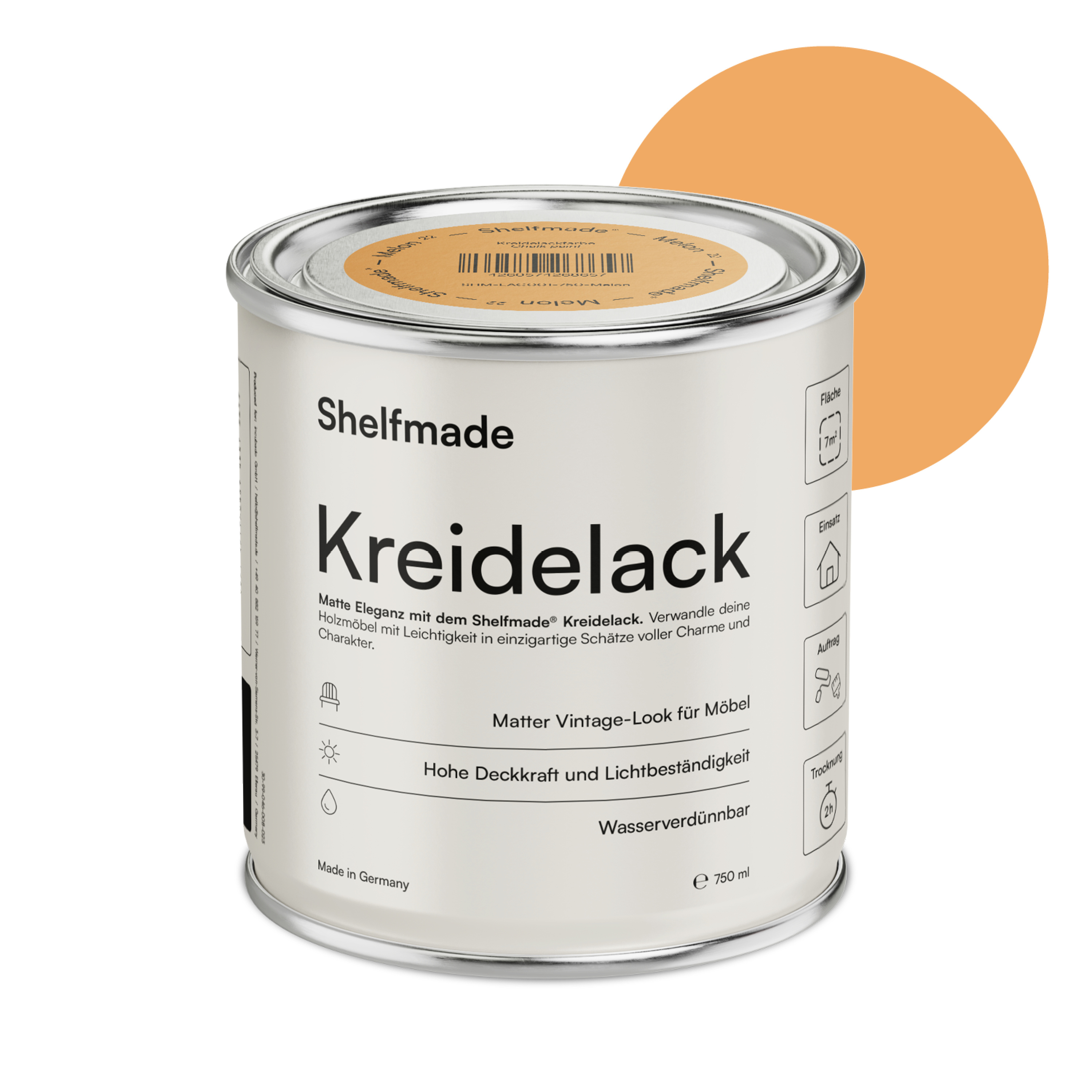 shelfmade Kreidefarbe Möbel Shabby Chic Holzlack DIY - Chalk Paint matter Look