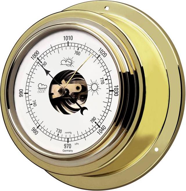 TFA Dostmann Schiffsbarometer TFA 29.4010.B messing massiv Maritim 2.10.9