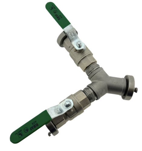 MBS FIRE Trinkwasser Y- Verteiler Storz D-DD 1" Trinkwasserverteiler DVGW KTW Edelstahl