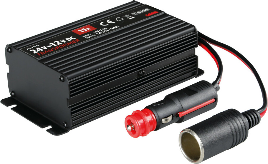 LAMPA Transformer, Stromtransformator, 24V > 12V - 15A 70153