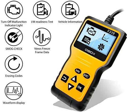 ele eleoption OBD2-Scanner Fehlercode-Lesegerät für Kfz-Motoren CAN-Scan-Tool