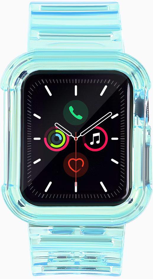 Hurtel 9145576223796, Remienok k hodinkám, Apple, Watch SE2 40mm Watch 6 40mm Watch SE 40mm Watch 5 40mm Watch 4 40mm, Silikón, Termoplastický polyuretán (TPU), Odolné proti poškriabaniu, 247 mm