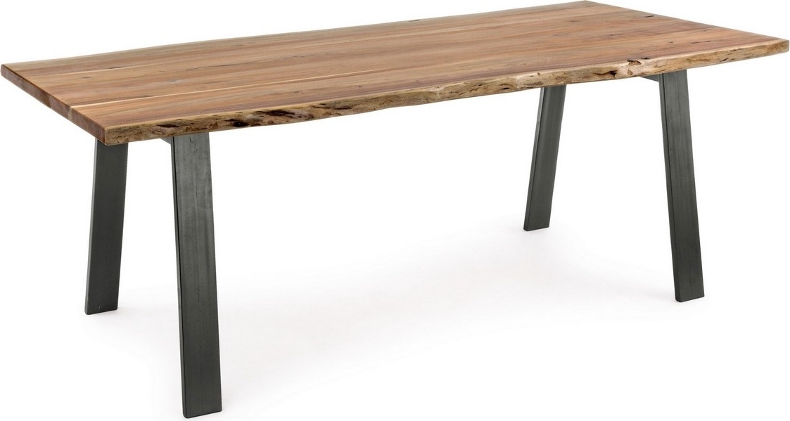 Tisch Aron 200 x 77 x 95 cm Akazie und Metall