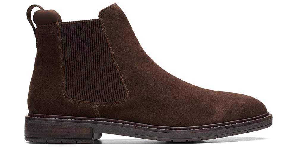 Clarks Clarkdale Hall pánske hnedé kožené semišové papuče Clarks Clarkdale Hall pánske hnedé kožené semišové papuče 41,5