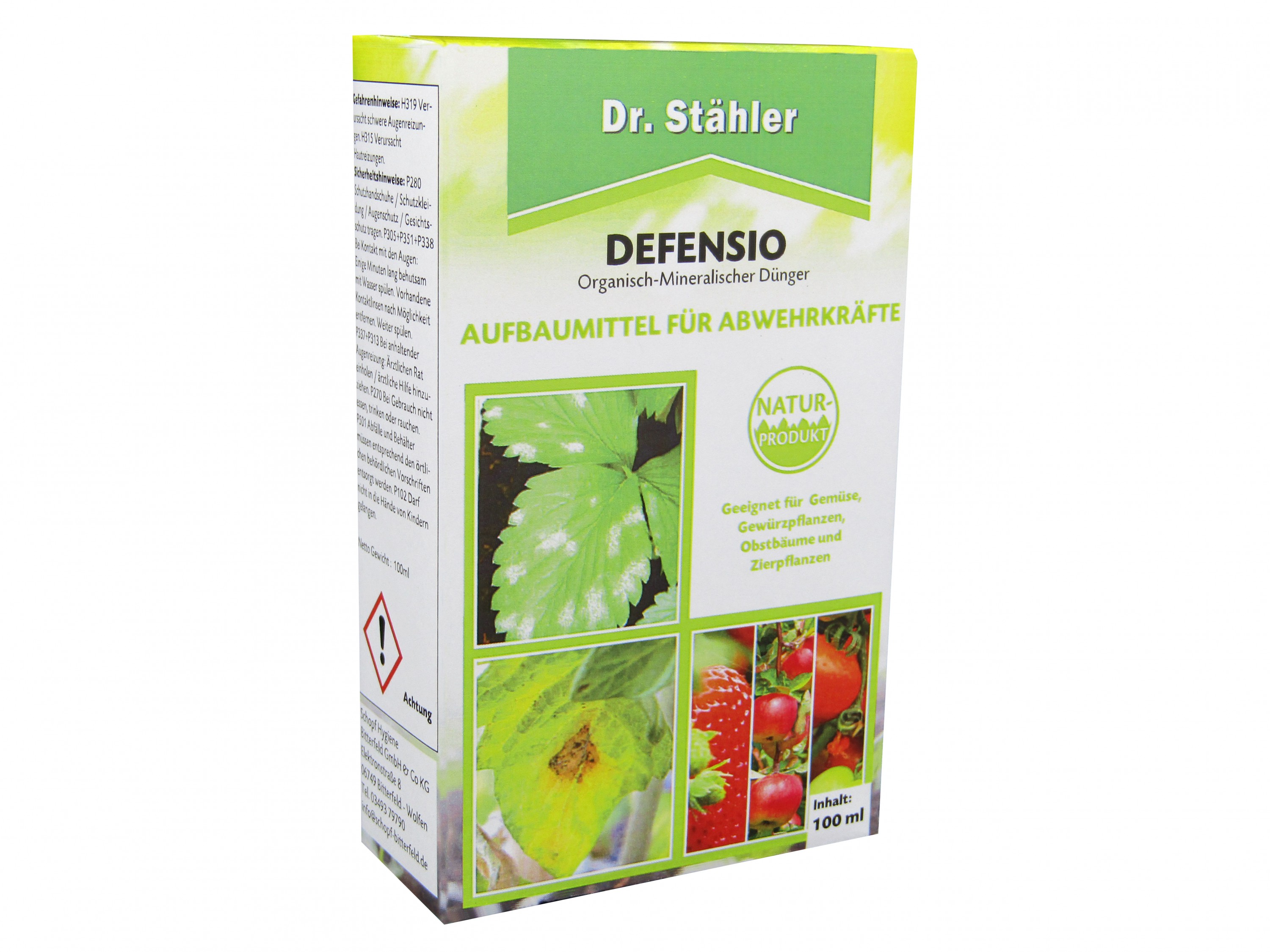 Schopf Hygiene Bitterfeld GmbH & Co.KG Dr. Stähler Defensio 100 ml - Aufbaumitttel für Abwehrkräfte NEW-5339