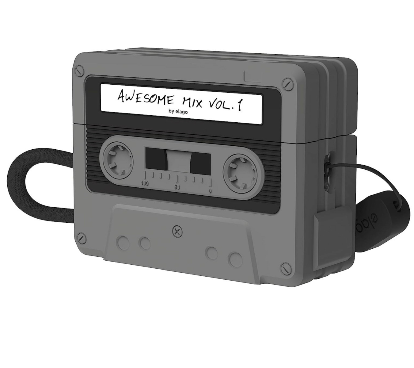 Elago Kassettenhlle fr AirPods Pro 2, Schwarz EAPP2TAPE-BK-STR-BK