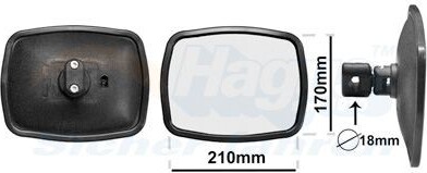 VAN WEZEL 8213 Vonkajšie zrkadlo