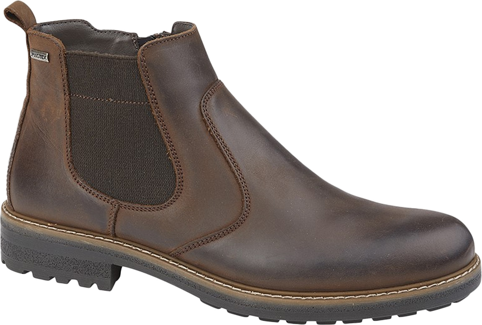 IMAC - Pánske členkové topánky, kožené DF2252 (44,5 EU) (Brown)