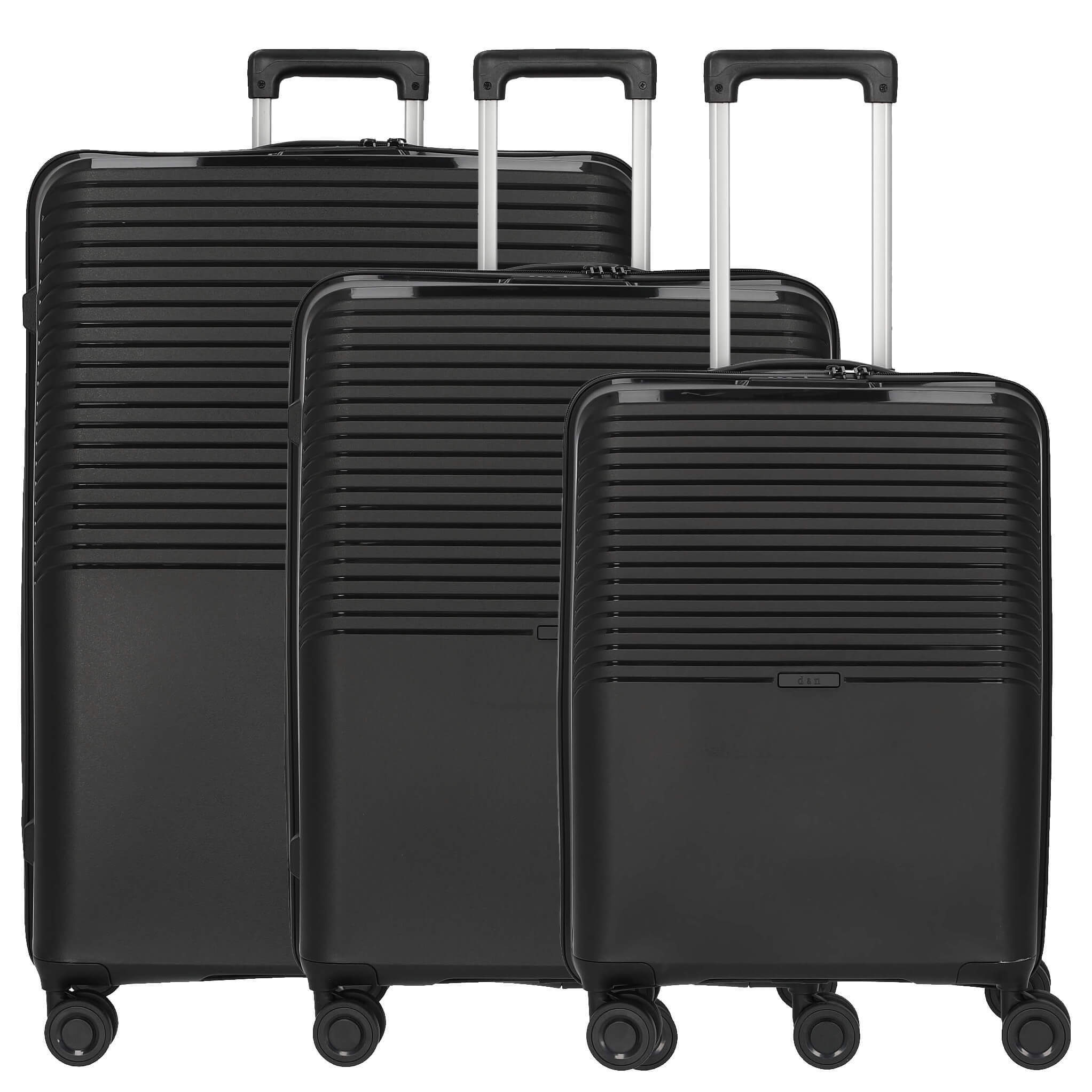 d & n lederwaren D&N D&N Travel Line 4000 - Trolley-Set, 3tlg. 4000-01