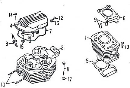 Rex Sport Zylinder Rex Quad 150 ATV 150ccm 11111-CHI-00 Motorroller.de Quad 250 Offroad Ersatzteil Service Inpektion Direktimport