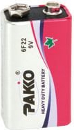 Secutek Alkaline 9V Batterie, 48 x 26 x 17 mm, für Melder und Detektoren