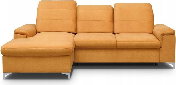 EURO-MEBLE Bergamo Mini Linknes Ecksofa Mit Schlaffunktion (Yellow – Zetta 296)