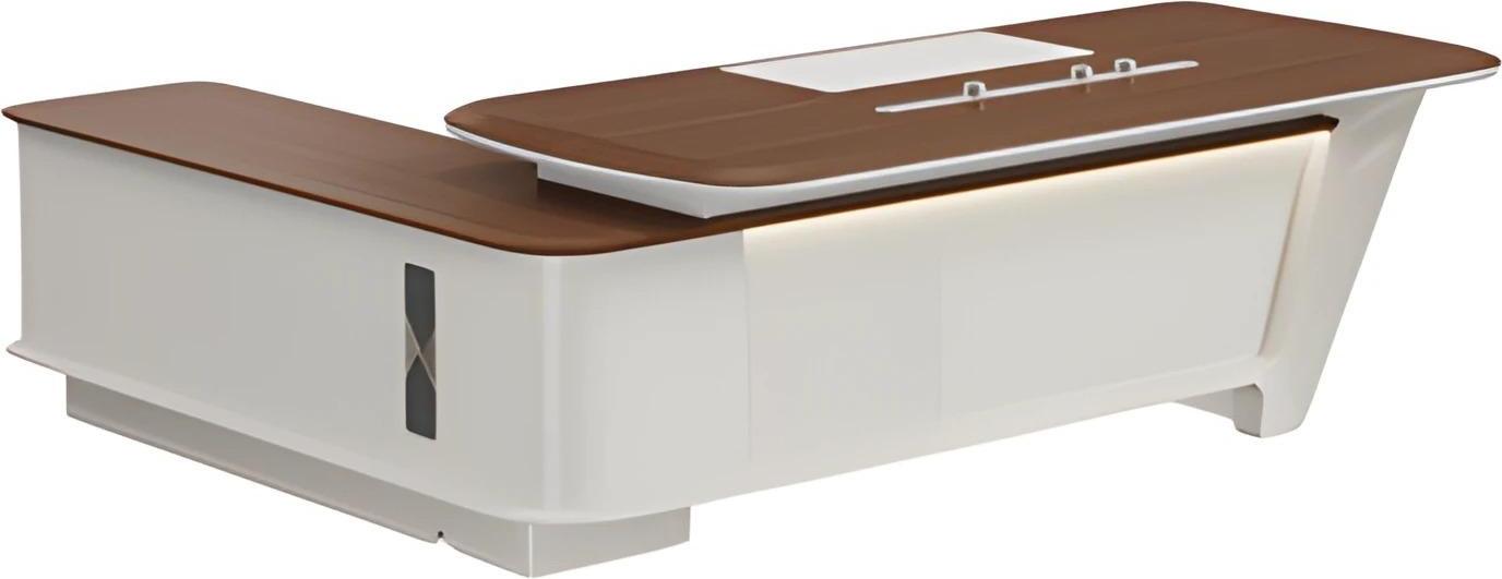 Eckschreibtisch Büro Office modern Holz Arbeitszimmer futuristisch