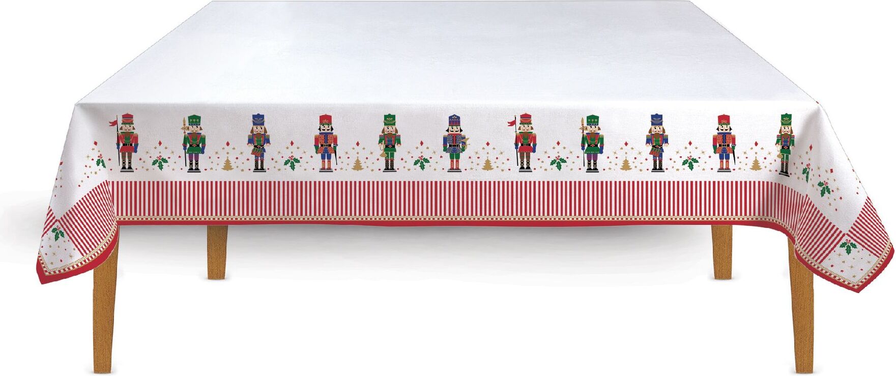 Tischdecke NUTCRACKER Nussknacker 145x250cm 100% Baumwolle Easy Life 2633 NUTC