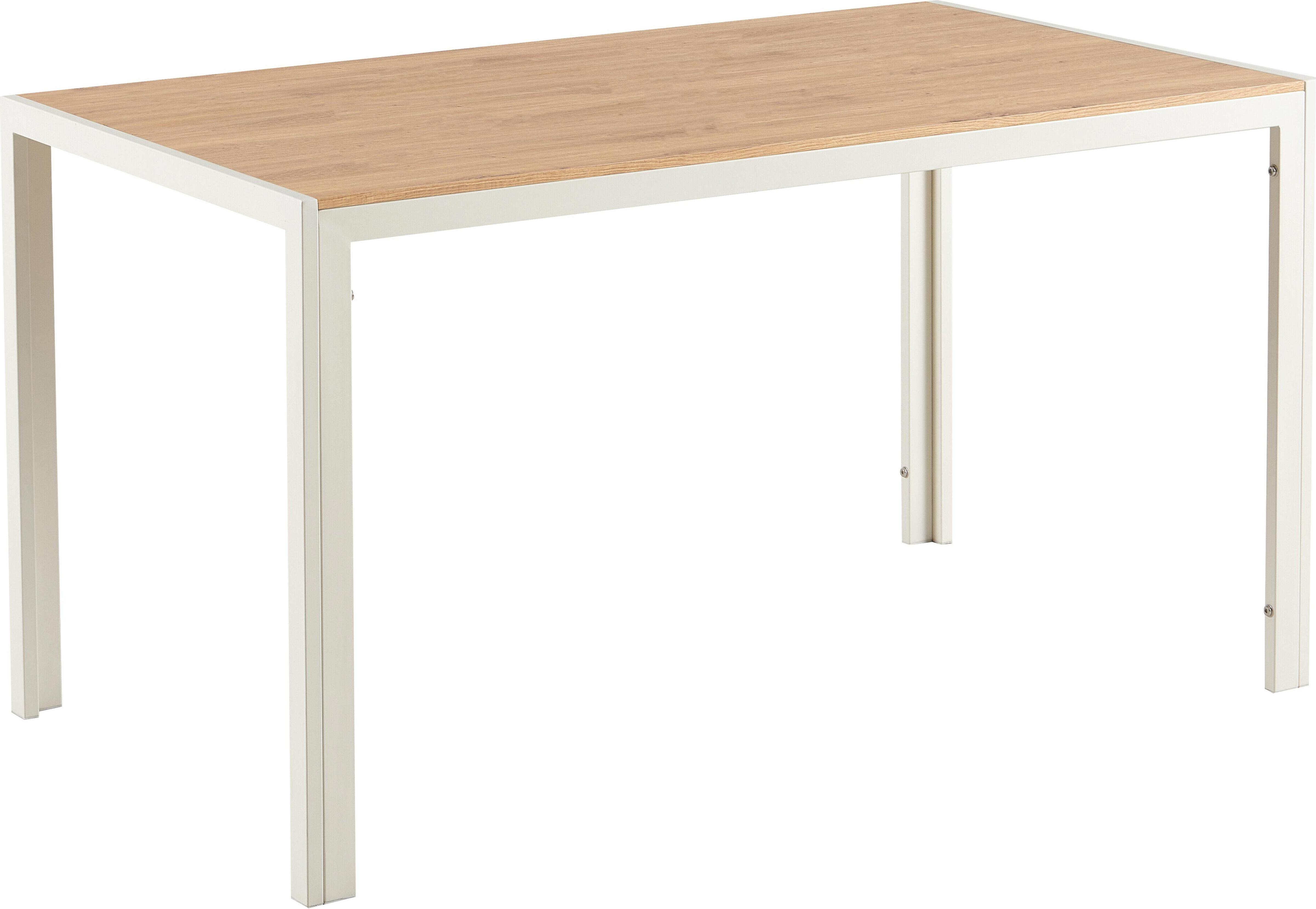 Rechteckiger Esstisch aus weißem MDF - Oviala Lipa 113361
