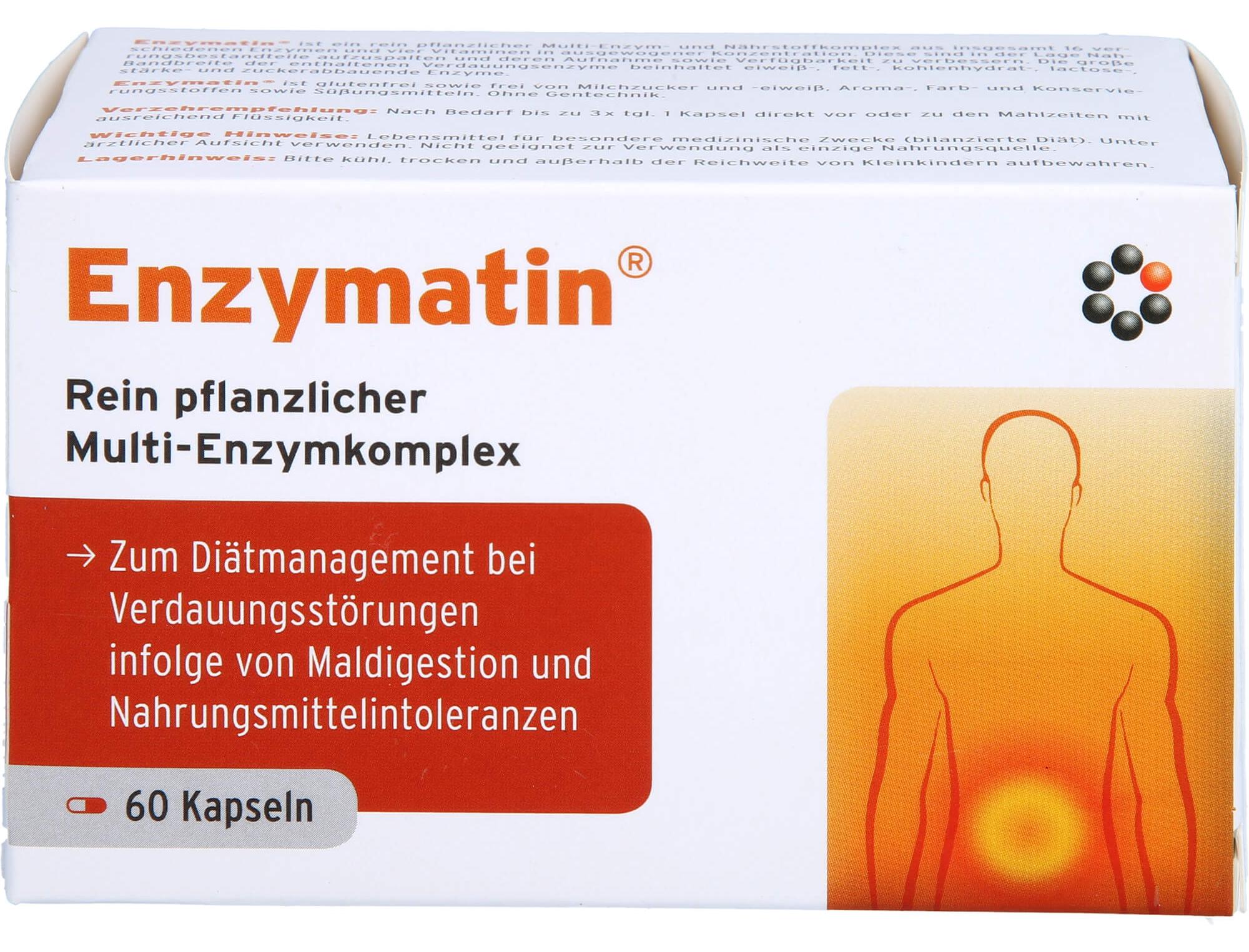 INTERCELL-Pharma GmbH Enzymatin Multi-Enzymkomplex Kapseln, 60 St. Kapseln 01745268
