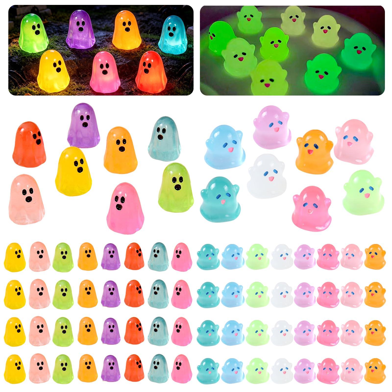 OEM Mini Geist Figuren - 80 Stück - Dekorative Miniaturfiguren - Weiß