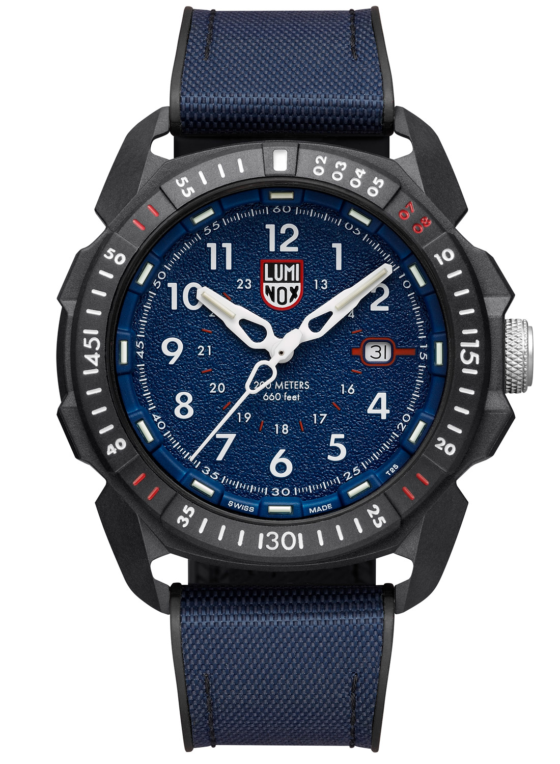 Luminox XL.1003.ICE Pánske hodinky Ice-SAR Arktický gumový remienok WR 20 Bar Blue