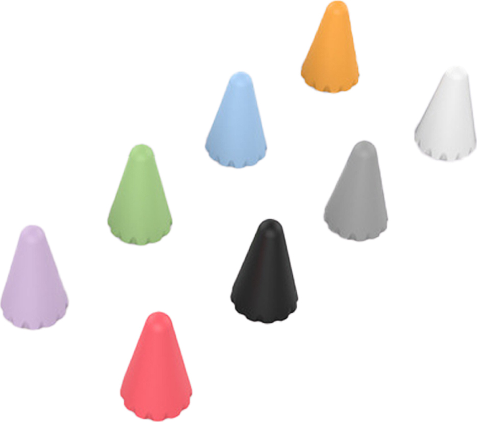 ZmdecQna Schreibfeder Kappen,8 Stück Spitzen Abdeckung Kompatibel mit Apple Pencil 1/2,Rutschfeste Schreibfedern Mischen RLZY-XY-231229-1