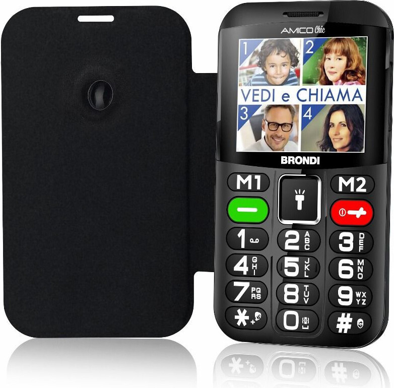 Brondi Amico Chic 6,1 cm (2,4") Black Basic mobilný telefón