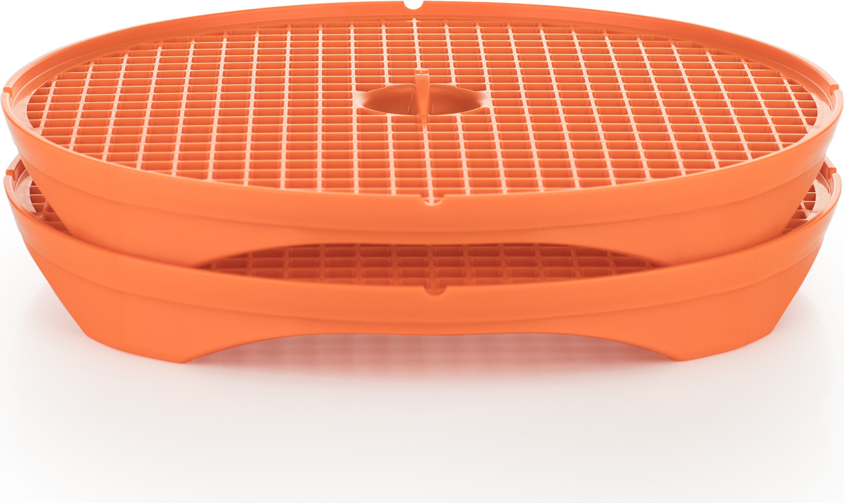 Börner Crispymaker 2er Set , vegane Chips, Gemüsechips Mikrowelle Kartoffelchips fettfreie Chips Karottenchips Apfelchips, Farbe:Natur PL93707