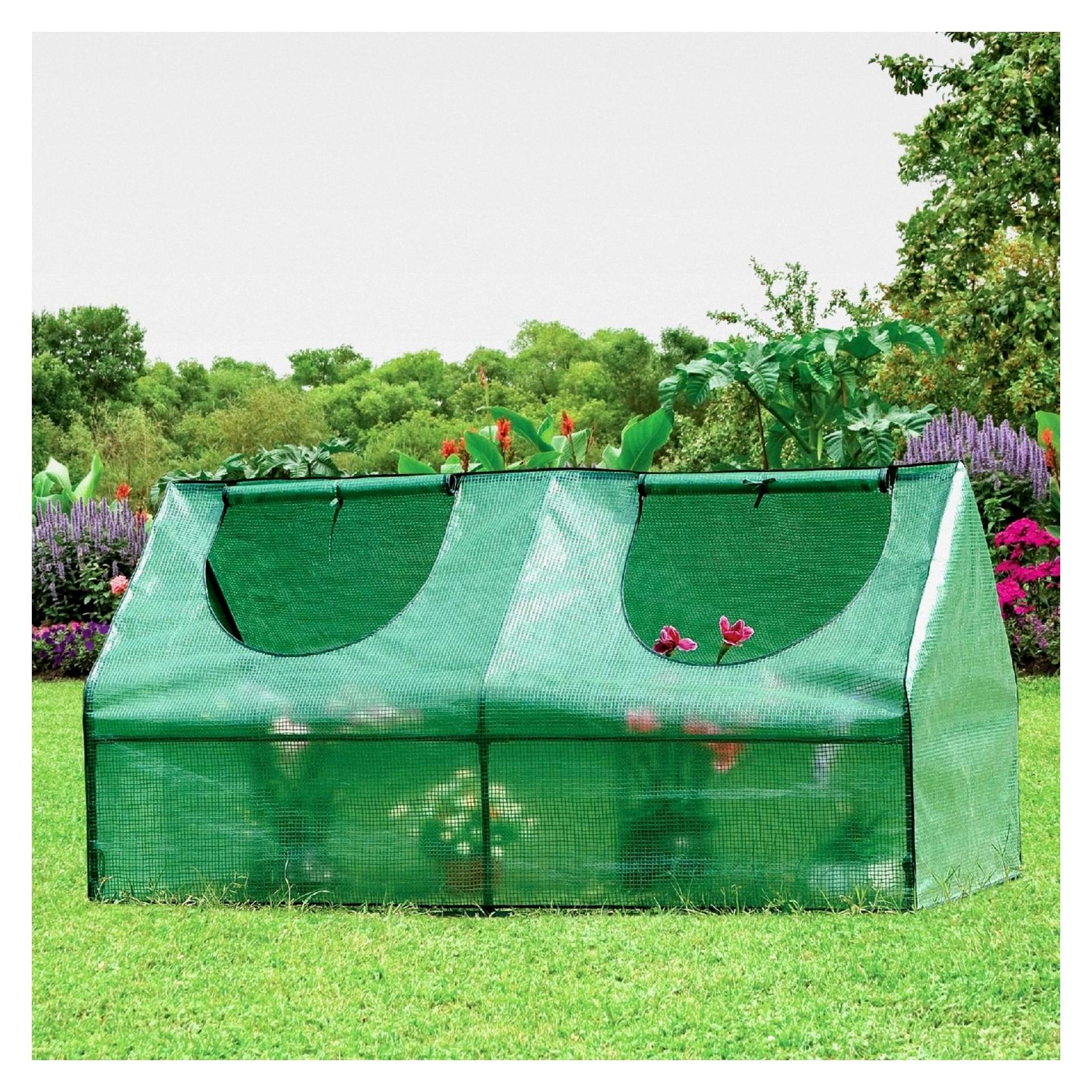 Markenlos Kleines Gewächshaus 180 x 90 x 90 cm für Pflanzenwachstum, Mini-Gewächshaus mit Gartengewächshausfolie