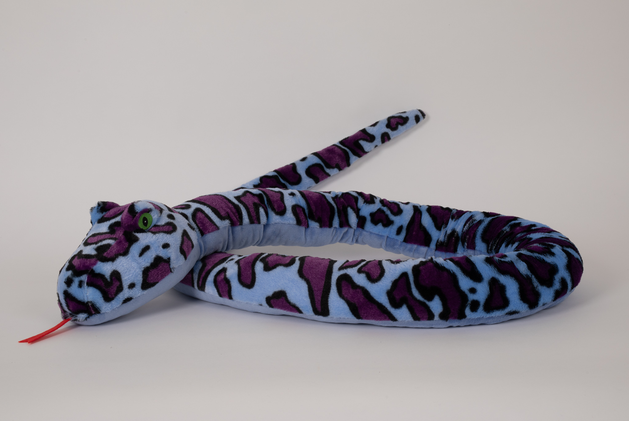 Semo Plüschtier Schlange 250cm, blau lila, Kuscheltiere Stofftiere Schlangen Reptilien Kriechtiere SNO-98LP05