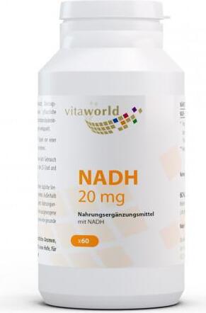 Vita-World Vita World NADH 20 mg | 60 Kapseln | vegan | gluten- und laktosefrei