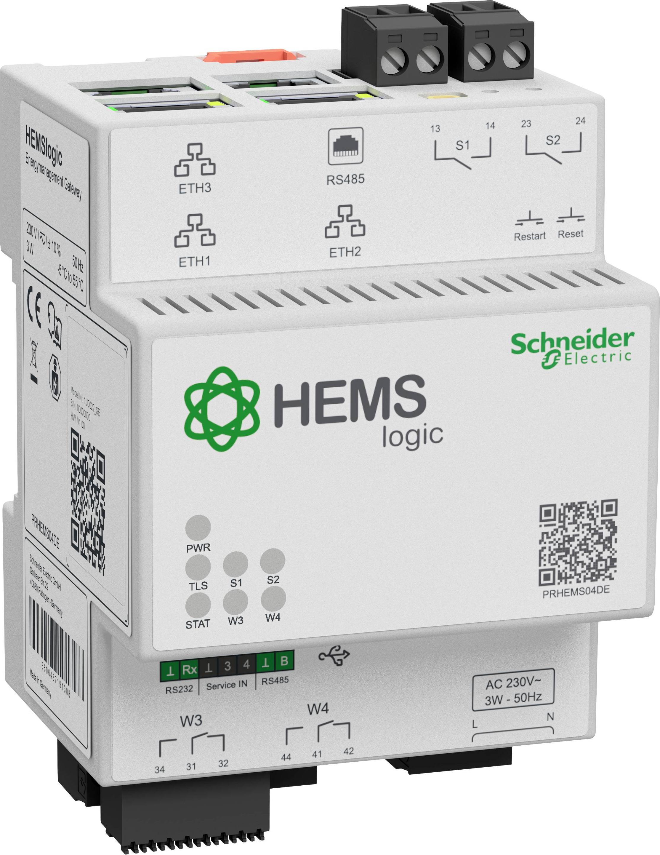 SCHNEIDER ELECTRIC HEMSlogic Gateway EnWGPar.14a,230V,4TE 1 Stück PRHEMS04DE