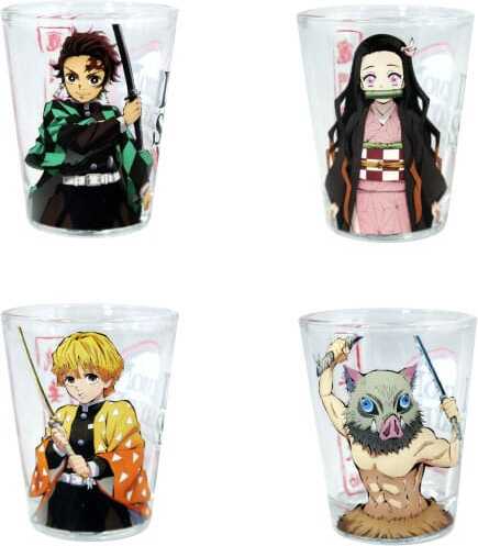 Just Funky Demon Slayer Schnapsgläser 4er-Pack Gruppe 59 ml 43856