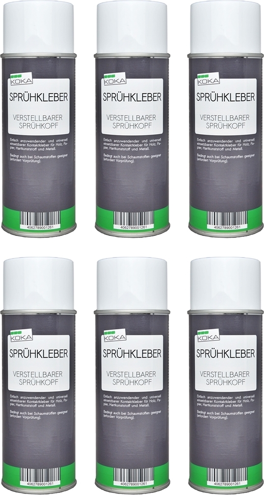 2x 400ml PETEC SPRÜHKLEBER TRANSPARENT UNIVERSAL