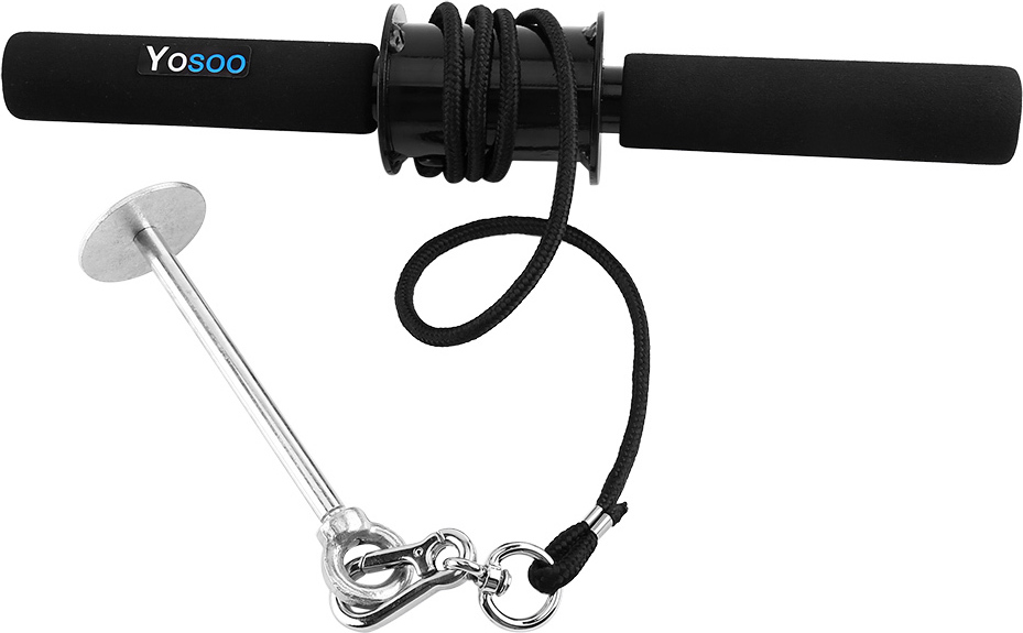 Cocosity Handgelenk-Roller,Unterarm-Roller,Unterarm-Stärke-Bar,Handgelenk-Curler,Gym Curler,Unterarm-Handgelenk-Roller