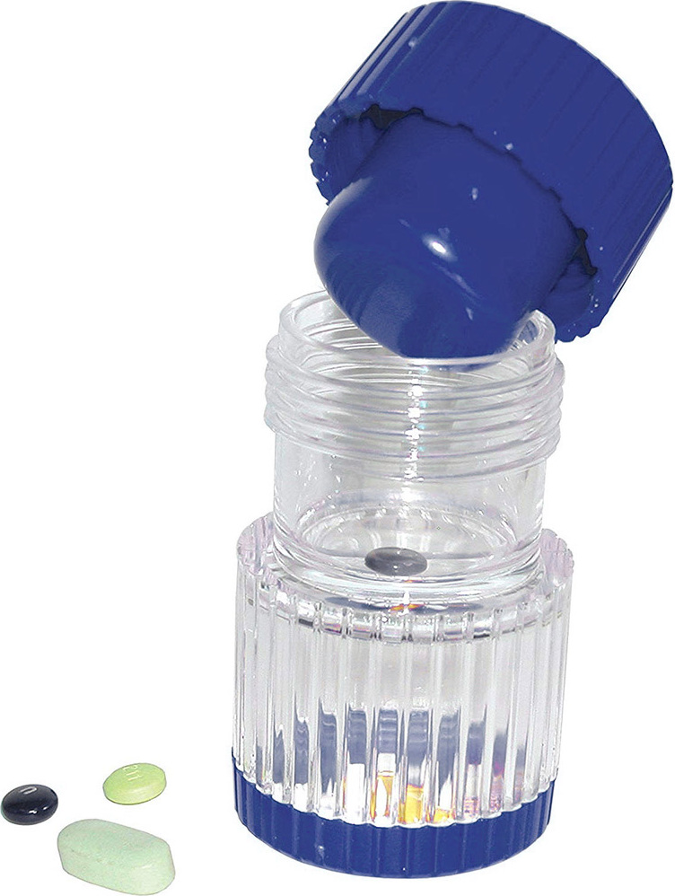 Jormftte in 1 Tragbarer Pillenzerkleinerer, Pillenbehälter, Pulverisierer, Aufbewahrung für Medikamententabletten, Pillendosen, Splitter KAU-HT-CPK-PH-20250412-180