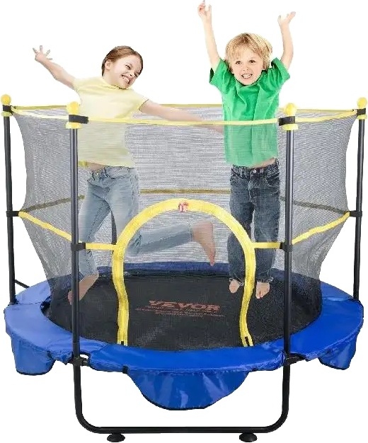 Trampolína pre deti, bezpečnostná sieť, vhodná na vnútorné aj vonkajšie použitie, 5FT